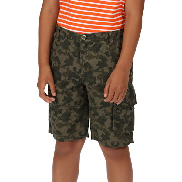 Regatta Kids Shorewalk Multi Pocket Shorts 7-8 år Grape Leaf Grape Leaf Camo 7-8 Years