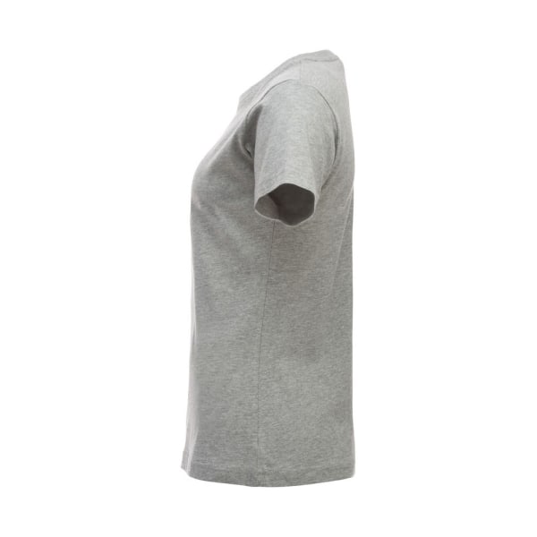 Clique Dam/Kvinnor Nya Klassiska Melange T-Shirt XS Grå Grey XS