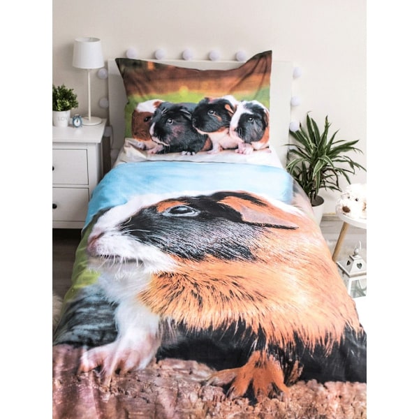 Guinea Pig 02 Bomullsduntäcke Set Enkelsäng Flerfärgad Multicoloured Single