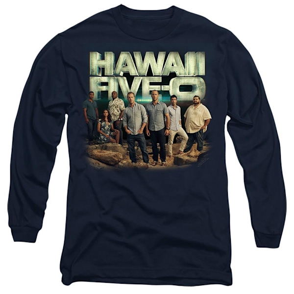 Hawaii Five-0 Unisex Vuxen Cast T-Shirt XL Marinblå Navy XL