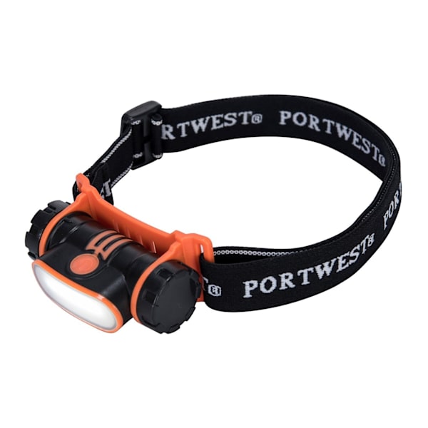 Portwest Uppladdningsbar USB-pannlampa En Storlek Svart Black One Size