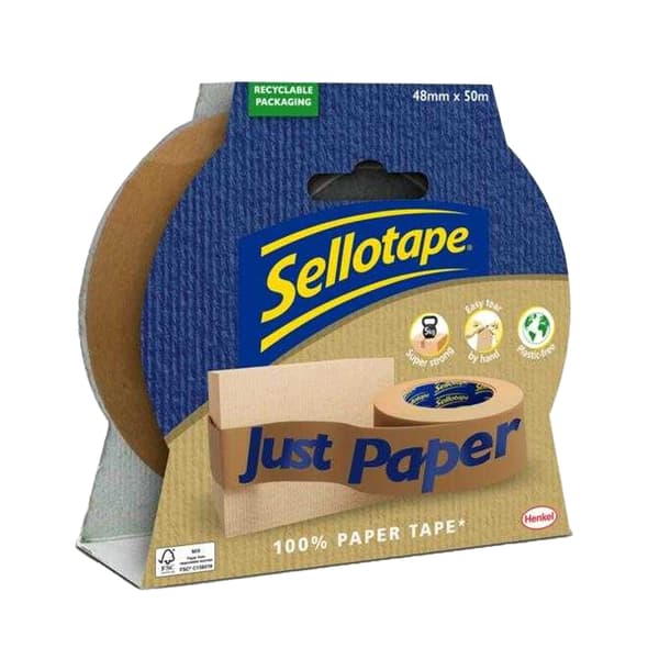 Sellotape Papperspacktejp En Storlek Brun Brown One Size