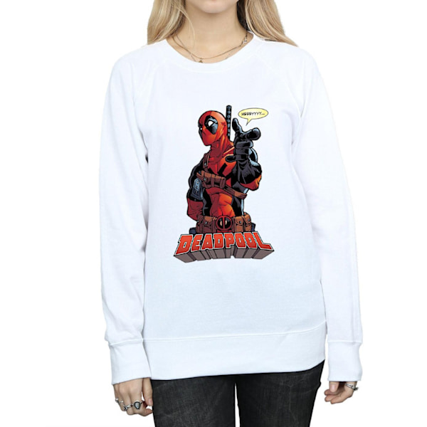 Marvel Womens/Ladies Deadpool Hey You Sweatshirt M Vit White M