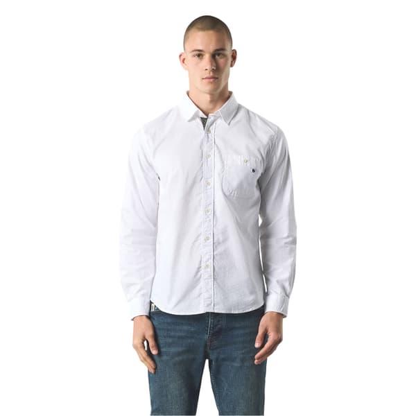 Pretty Green Herrskjorta med Paisleyfoder och Knappar XL Vit White XL