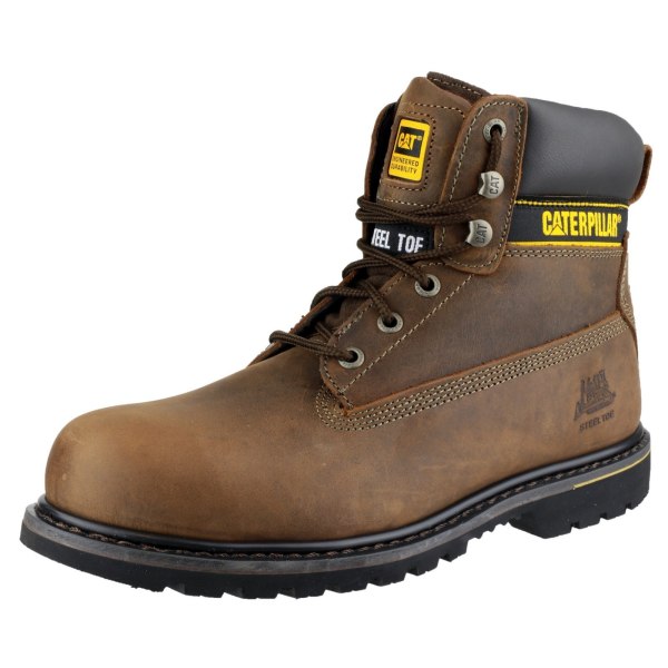 Caterpillar Holton SB Safety Boot / Herrstövlar / Boots Safety 8 Brown 8 UK