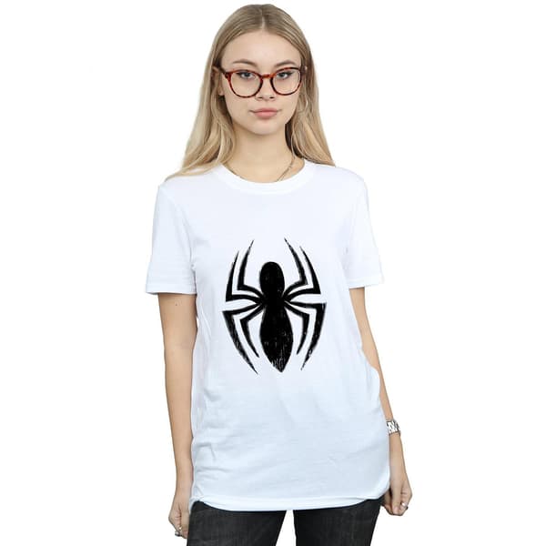 Marvel Dam/Dam Spider-Man Ultimate Spider Logo Bomull Pojkvän Black M