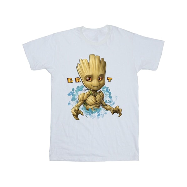 Guardians Of The Galaxy Herr Groot Blommor T-shirt 4XL Vit White 4XL