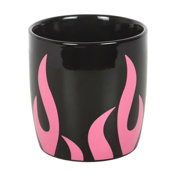 Something Different Flames Mugg One Size Rosa/Svart Pink/Black One Size