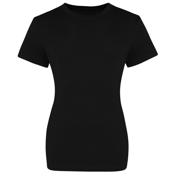 AWDis Just Ts Dam/Dam The 100 Girlie T-shirt 18 UK Deep B Deep Black 18 UK