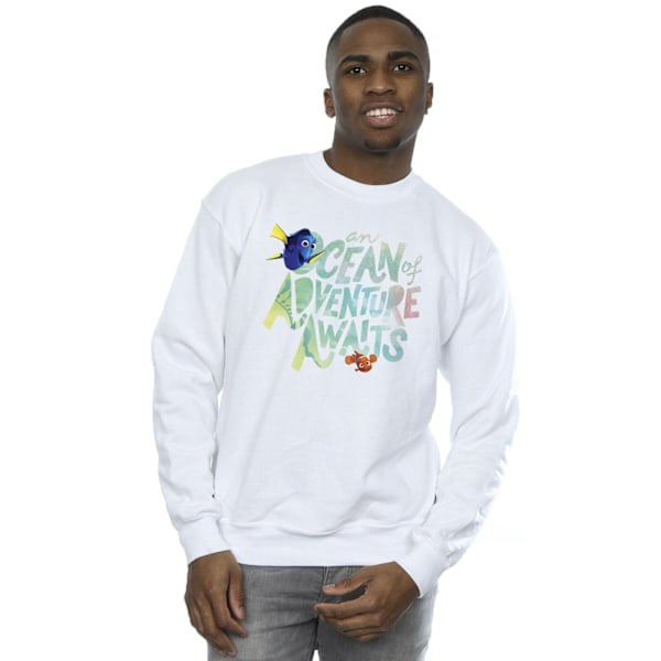 Disney Finding Dory Ocean Of Adventure Sweatshirt M Vit White M