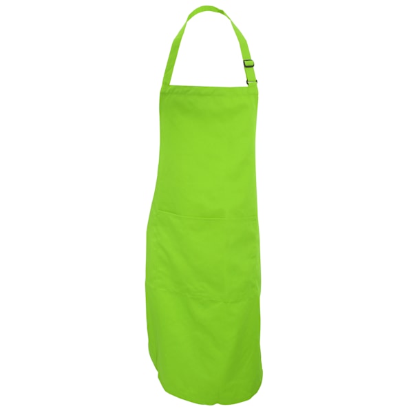 Dennys Vuxen Unisex Catering Haklappsförkläde Med Ficka (2-pack) Light Olive One Size