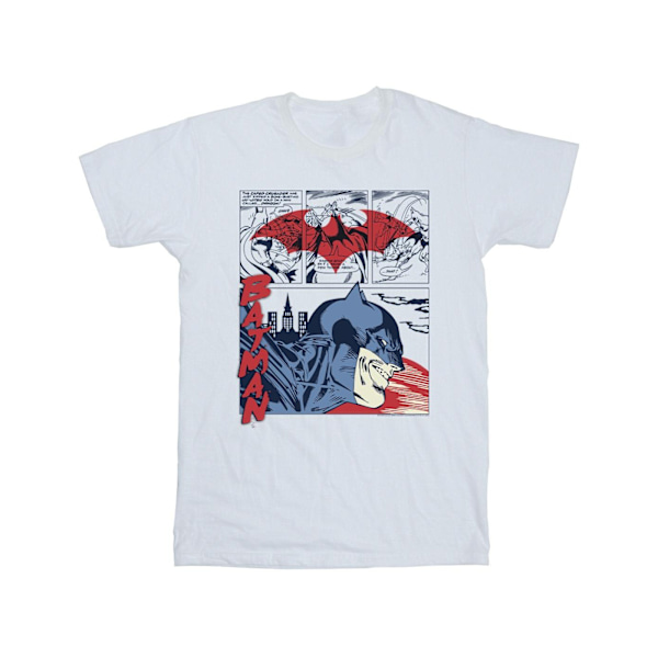 DC Comics Batman Comic Strip T-shirt för män 5XL Vit White 5XL