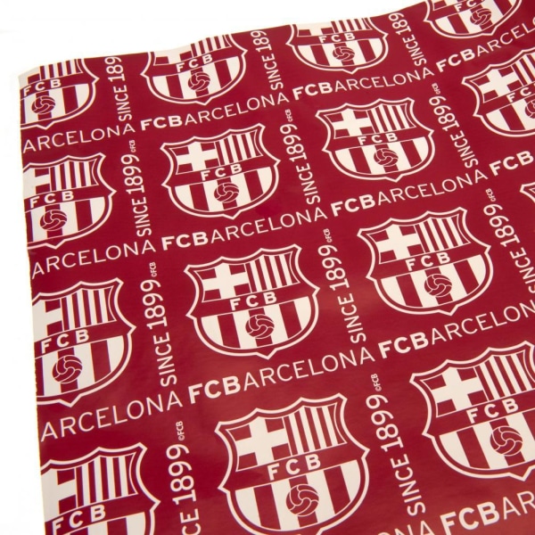 FC Barcelona Repeat Print Omslagspapper One Size Burgundy/White Burgundy/White One Size