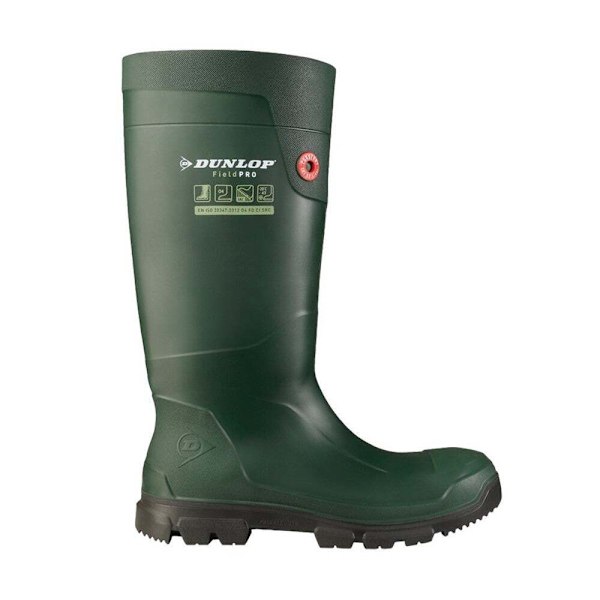 Dunlop Unisex Adult FieldPro Wellington Boots 3 UK Grön Green 3 UK