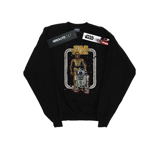 Star Wars Herr R2-D2 och C-3PO Vintage Sweatshirt 3XL Svart Black 3XL