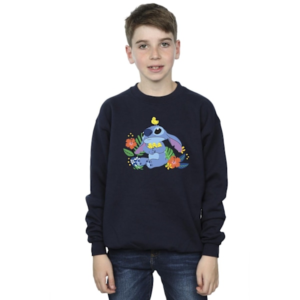 Disney Boys Lilo & Stitch Birds Sweatshirt 12-13 år Marinblå Navy Blue 12-13 Years