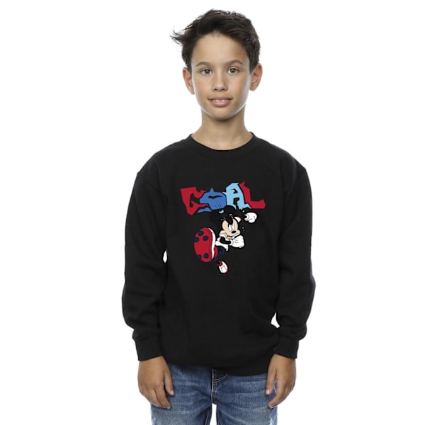 Disney Boys Mickey Mouse Goal Striker Pose Sweatshirt 12-13 År Black 12-13 Years