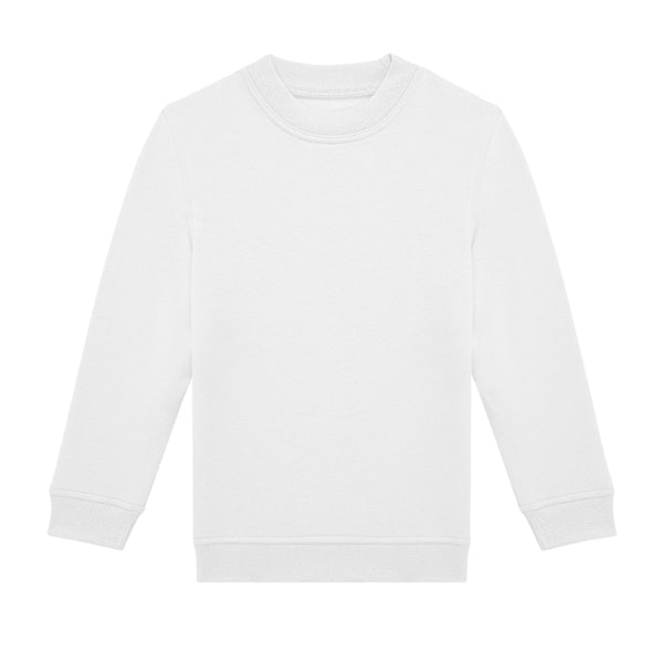 B&C Barn/Kids ID.332 Sweatshirt med Rund Hals 7-8 År Vit White 7-8 Years
