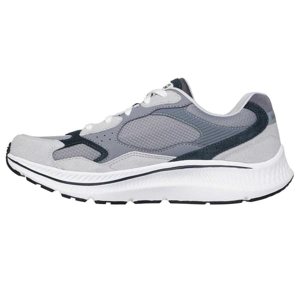 Skechers Herr Go Run Consistent Retro Mockaträningsskor 8 UK Grå Grey 8 UK