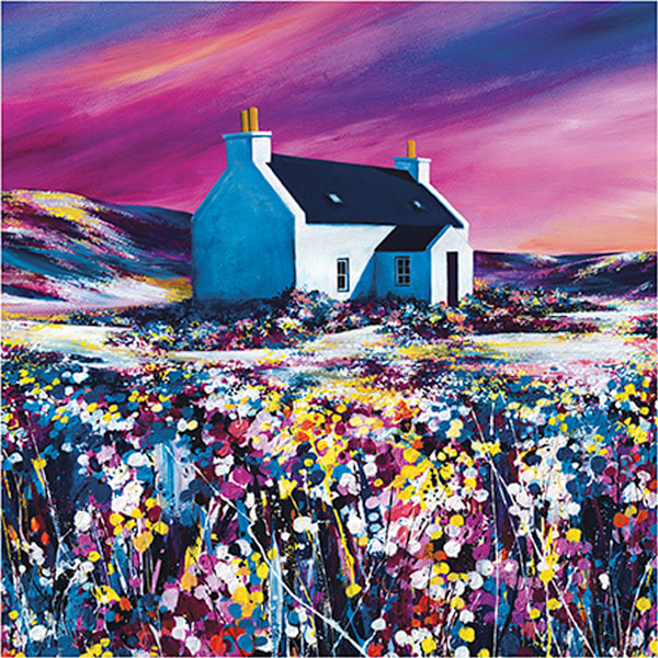 Avril Thomson Smith Sky Dance Pappersutskrift 40cm x 40cm Multifärgad Multicoloured 40cm x 40cm