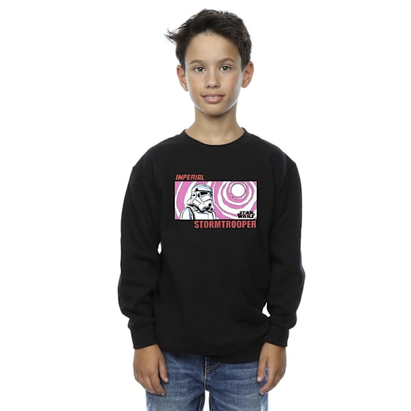 Star Wars Boys Imperial Stormtrooper Sweatshirt 5-6 år Svart Black 5-6 Years