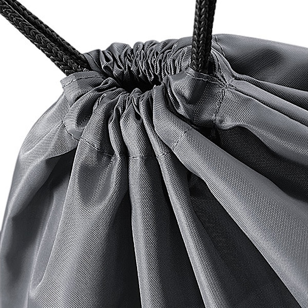 BagBase Budget Vattentålig Sport Gymsac Dragsnöre Väska (11 Black One Size