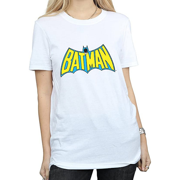 Batman Dam/Dam Retro Logo Bomull Boyfriend T-shirt S Vit White S