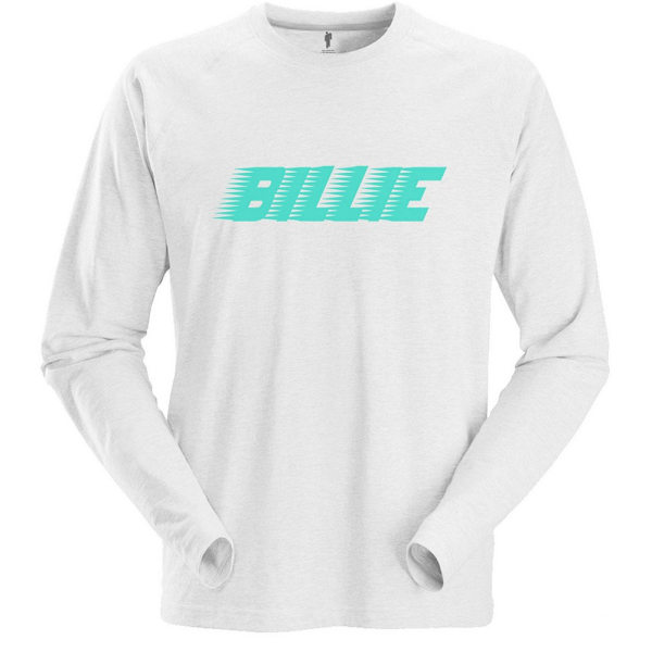 Billie Eilish Unisex Racer Logo Långärmad T-shirt XL W White XL