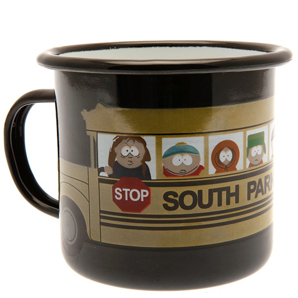 South Park-figurer emaljmuggset i storlek svart/gul Black/Yellow One Size