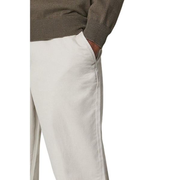 Maine Herr Premium Chino Byxor 32R Natur Natural 32R