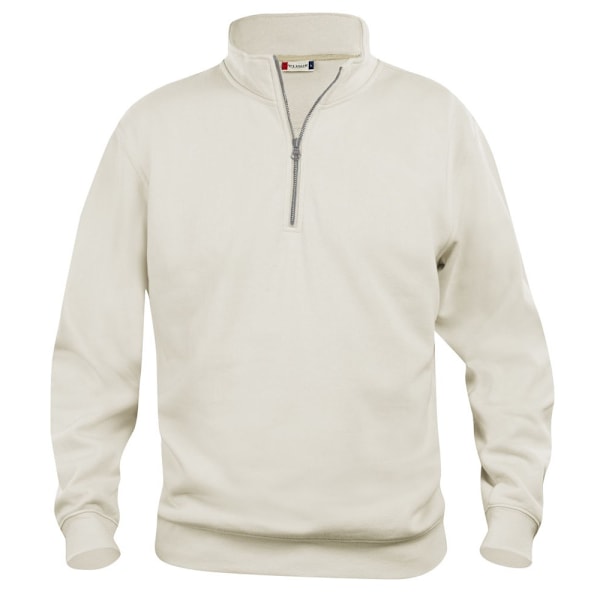 Clique Unisex Vuxen Basic Halv Zip Sweatshirt M Ljus Khaki Light Khaki M