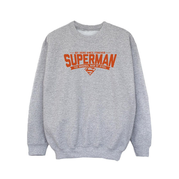 DC Comics Girls Superman Hero Dad Sweatshirt 3-4 år Sports G Sports Grey 3-4 Years