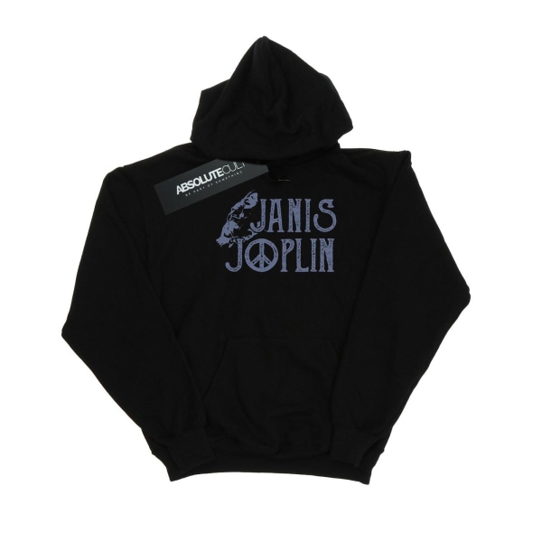 Janis Joplin Dam/Kvinnor Typ Logo Hoodie M Svart Black M