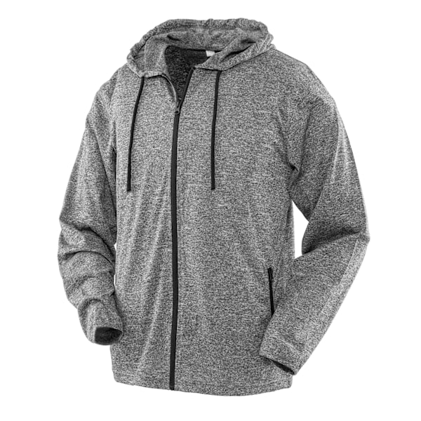 Spiro Herr Hoodiejacka 3XL Grå/Svart Grey/Black 3XL