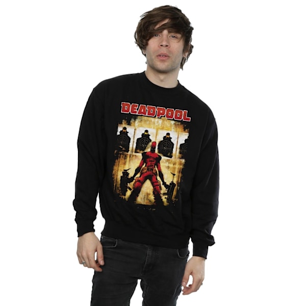 Marvel Deadpool Target Practice Sweatshirt för män, M, svart Black M