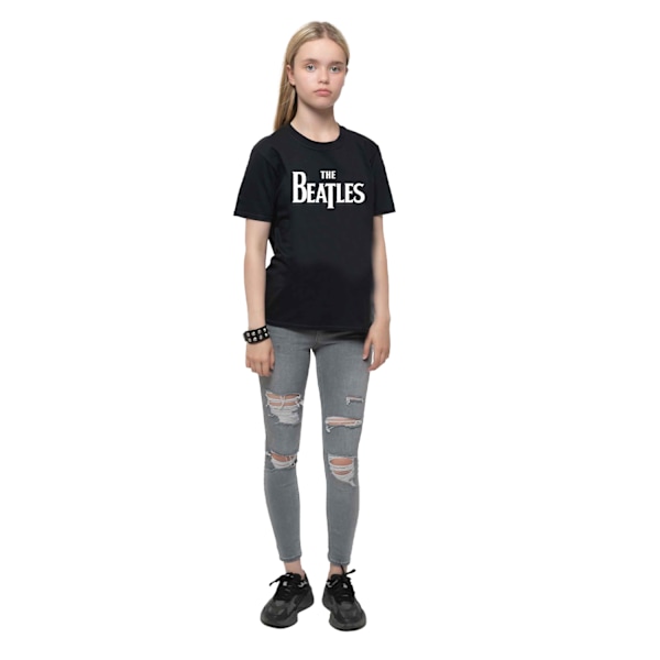 The Beatles Barn/Barn Drop Logo T-Shirt 7-8 År Svart Black 7-8 Years