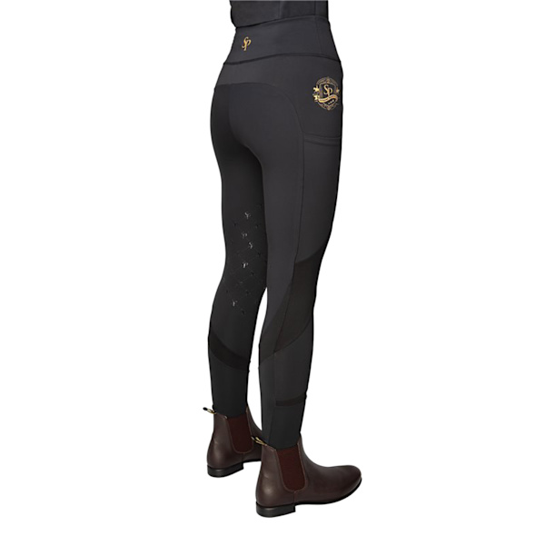 Supreme Products Girls Show Rider Active Leggings 9-10 år Bl Black/Gold 9-10 Years