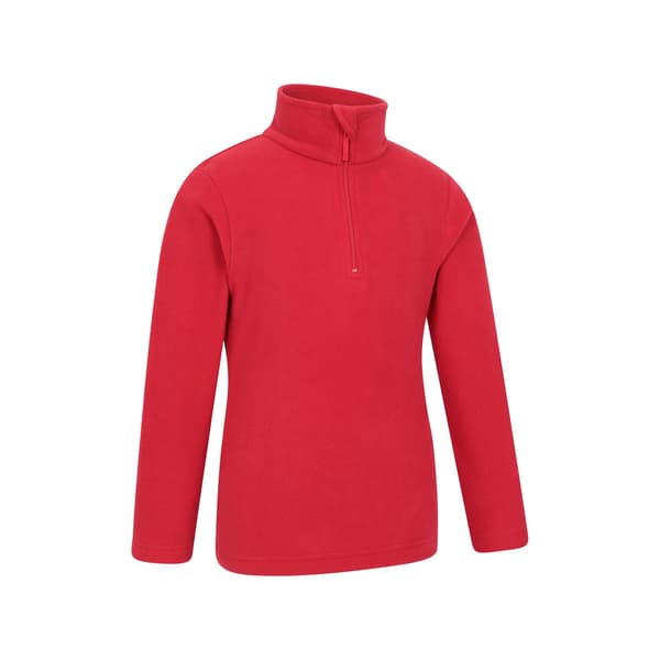 Mountain Warehouse Barn/Barn Camber II Half Zip Fleece Jac Red 7-8 Years