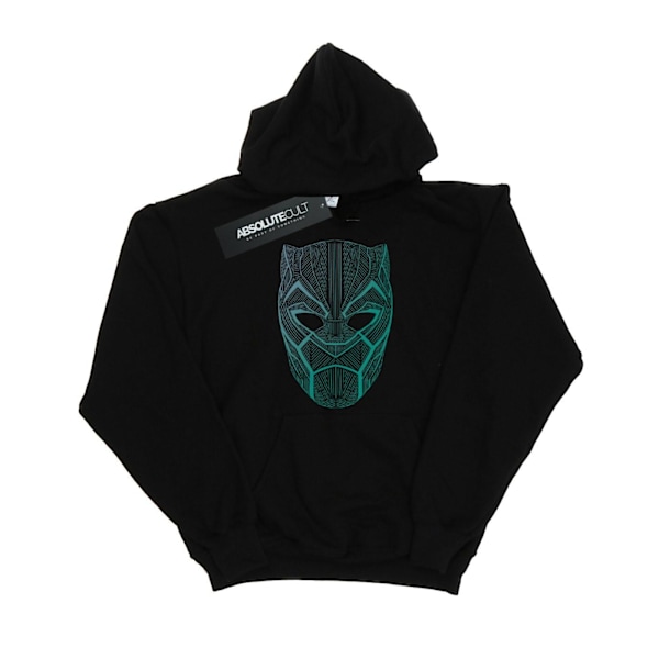 Marvel Girls Black Panther Tribal Mask Hoodie 7-8 år Svart Black 7-8 Years