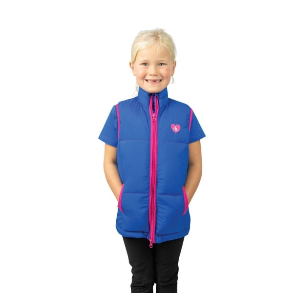 Hy Childrens/Kids Thelwell Collection Race Gilet 5-6 år Coba Cobalt Blue/Magenta 5-6 Years