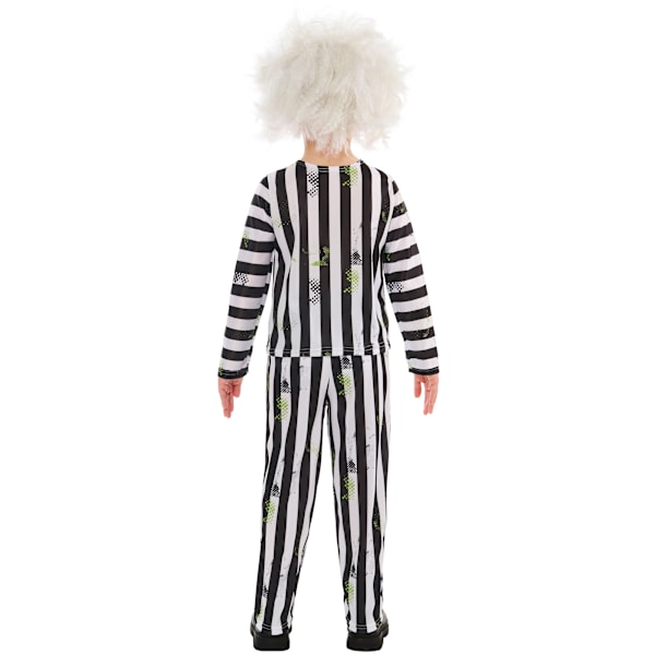 Beetlejuice Randig Kostym för Pojkar 3-4 År Svart/Vit Black/White 3-4 Years