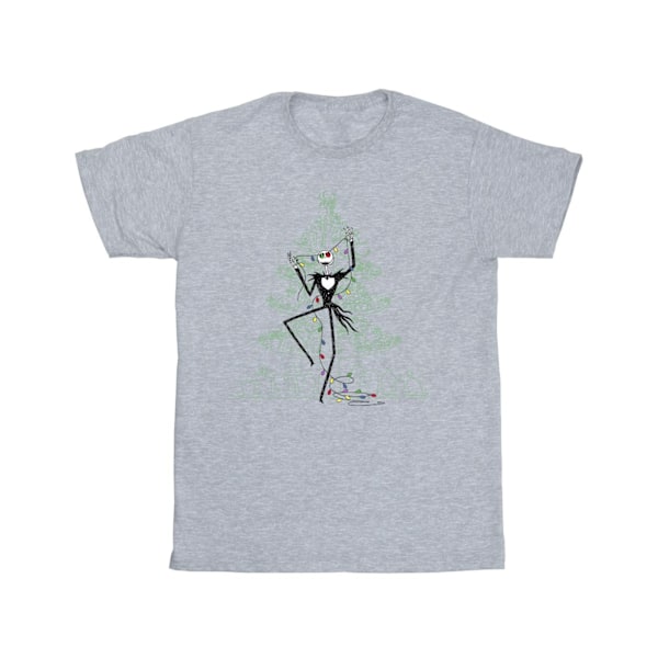 Disney Herr The Nightmare Before Christmas Tree Grön T-shirt 5 Sports Grey 5XL