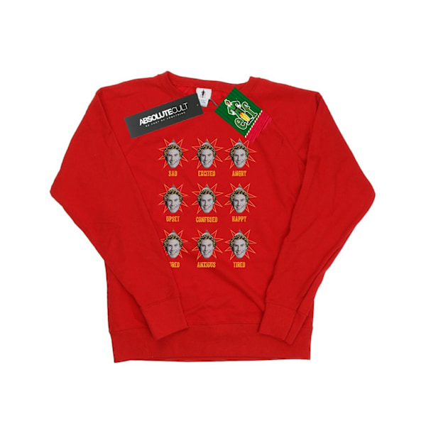 Elf Dam/Damer Buddy Moods Sweatshirt S Röd Red S