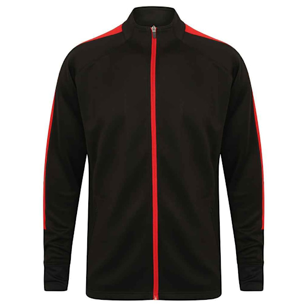 Finden & Hales Stickad Träningsoverdel för Män L Svart/Röd Black/Red L