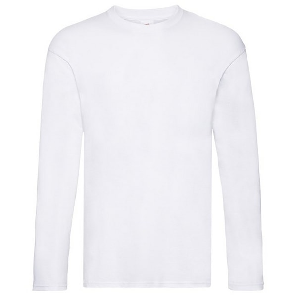 Fruit of the Loom Original långärmad T-shirt M Vit White M
