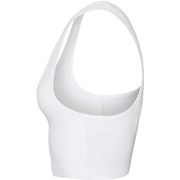 AWDis Just Cool Dam/Kvinnor Ärmlös Girlie Sports Crop Top Arctic White XL