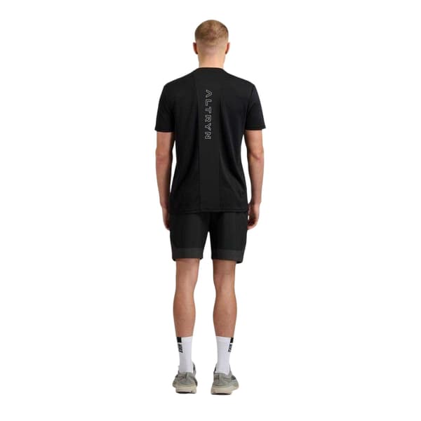 ALTRYN Herr Elliot Tech Lätta Löparshorts S Svart/Grå Black/Grey Marl S