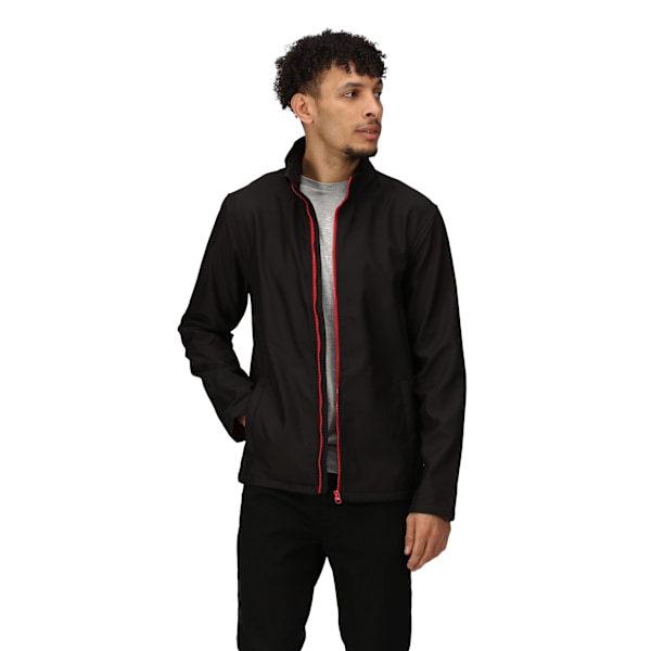 Regatta Standout Mens Ablaze Printable Softshell Jacka L Svart Black/Classic Red L