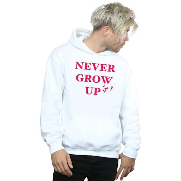 Disney Herr Peter Pan Never Grow Up Hoodie XXL Vit White XXL