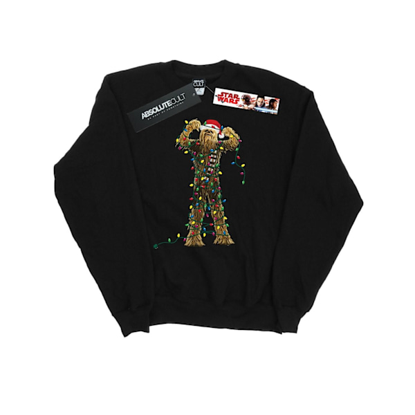 Star Wars Chewbacca Julbelysning Sweatshirt M Svart Black M